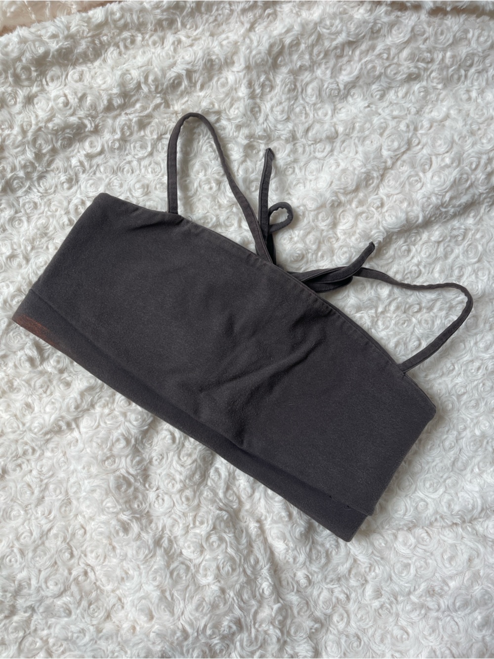 Victoria's Secret Charcoal Gray Strapless Bandeau